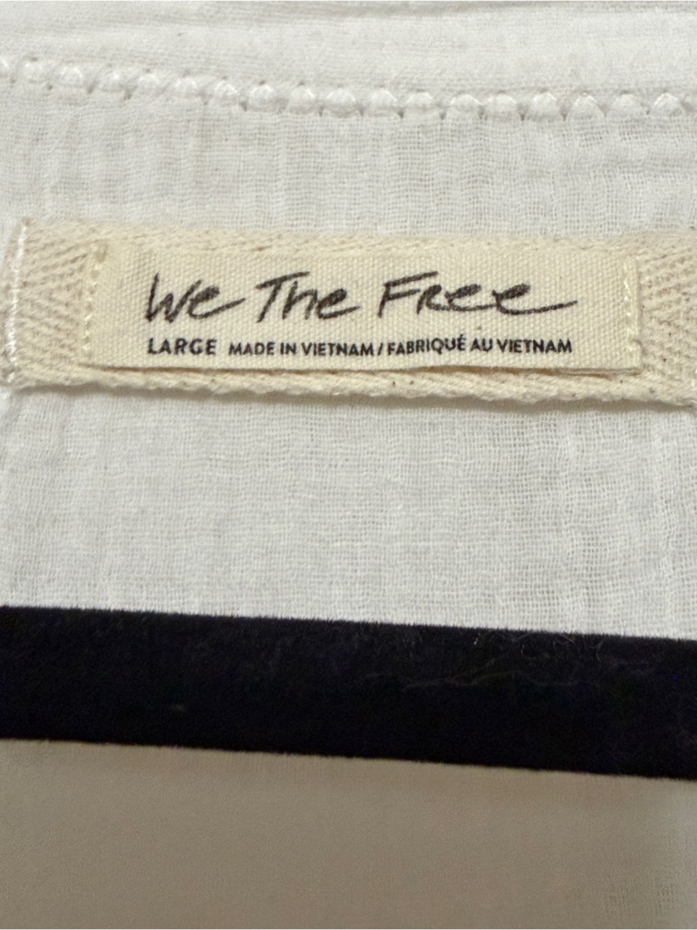 Free People We the Free Summer Daydream Shirt Gauze Beach Coastal Blouse Large - Picture 4 of 9